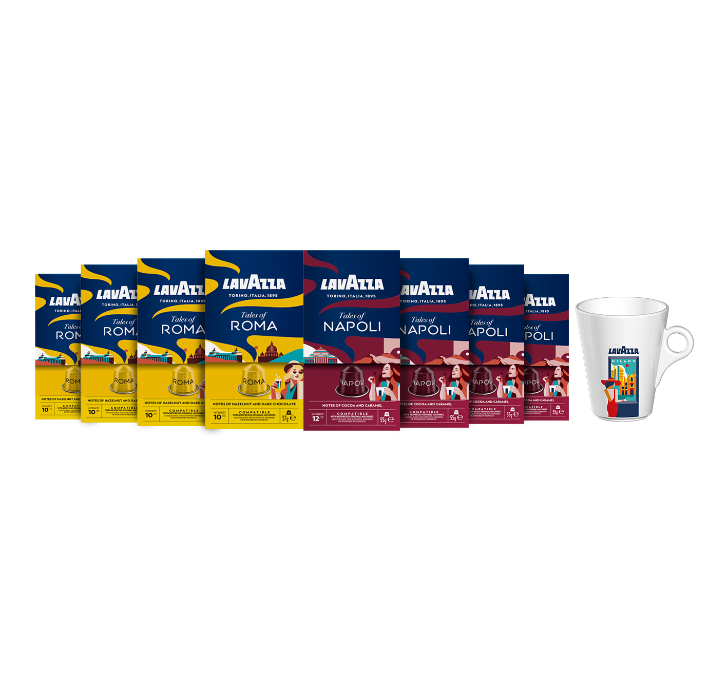 Kit de capsules Tales of Italy et mug